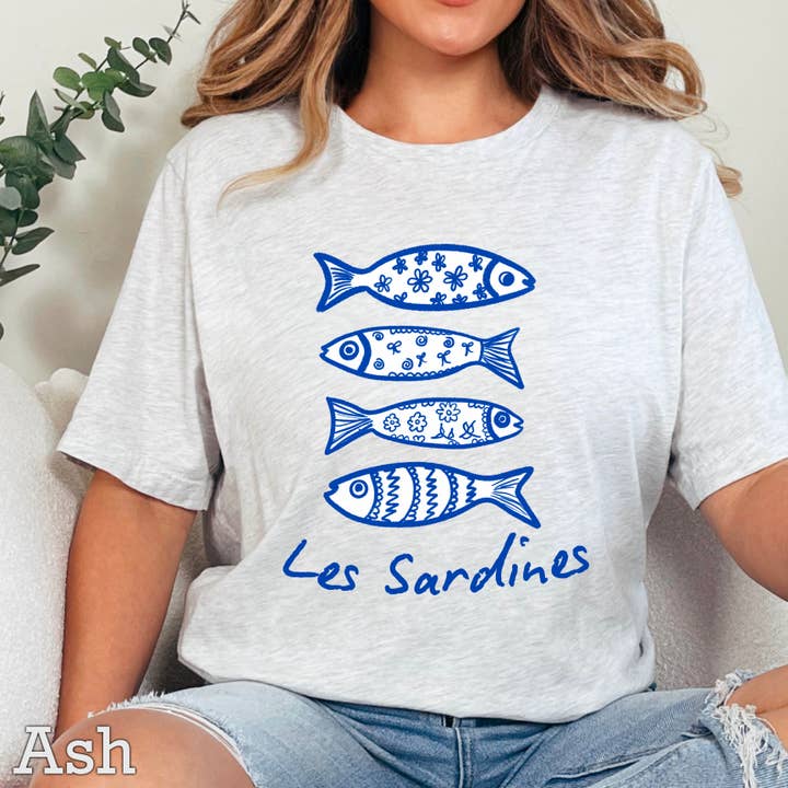 Shoppe SHC - Wholesale T-Shirt (Graphic) - Women's - Les Sardines Coastal Women’s Graphic Tee | Gildan1