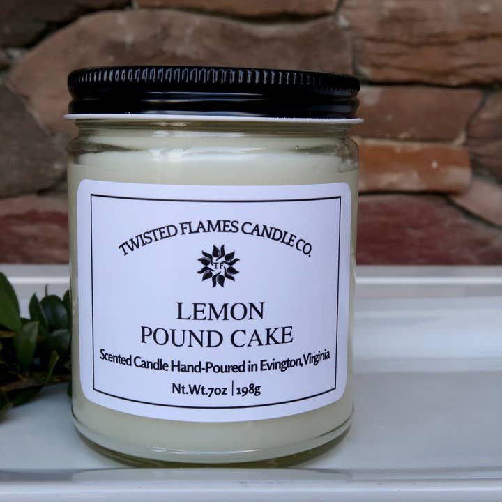 Twisted Flames Candle Co. LLC. - Wholesale Jar/Filled Candle - Lemon Pound Cake