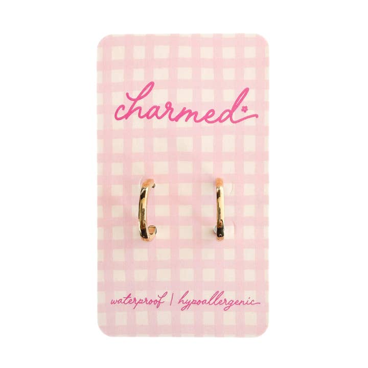Flat Hoops | Hypoallergenic & Click-In for wholesale by Shop Charmed Co