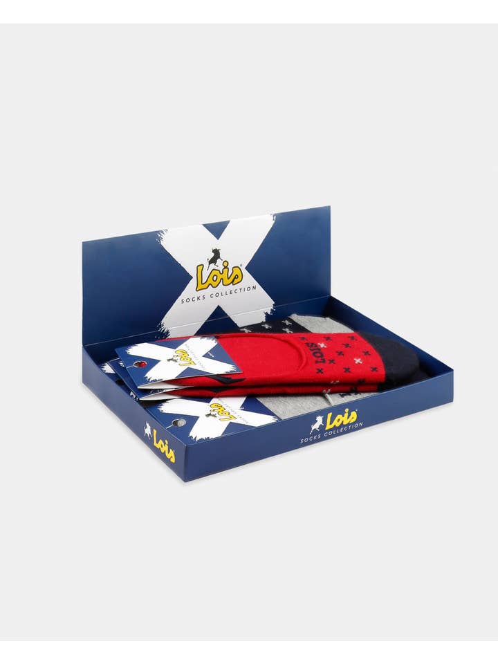 ASSORTIMENTO Calzini invisibili LOIS Lois Excess da uomo, (scatola da... in vendita all'ingrosso su Faire