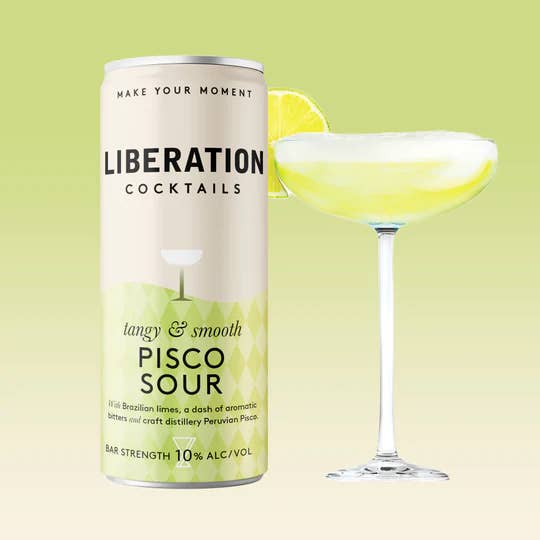 Pisco Sour 200 ml dåse 24-pak 10% for engroshandel hos Liberation Cocktails