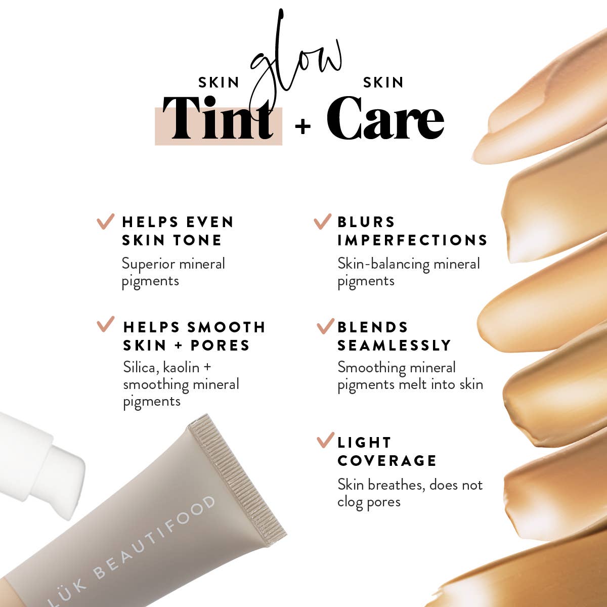 LÜK BEAUTIFOOD [🇦🇺 AUS + USA🇺🇸] - Vente Crèmes hydratantes teintées - NUDE 4 (Medium) - Baume pour le teint teinté Instant Glow 30 ml21