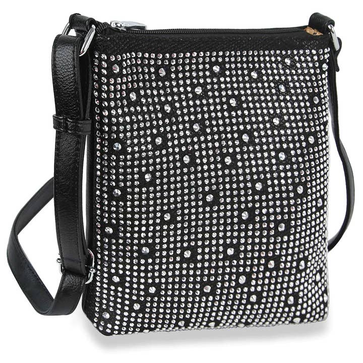 Handbag Express - Wholesale Crossbody Bag - Women's - Rhinestone Bling Crossbody Sling - Gorgeous Stones
