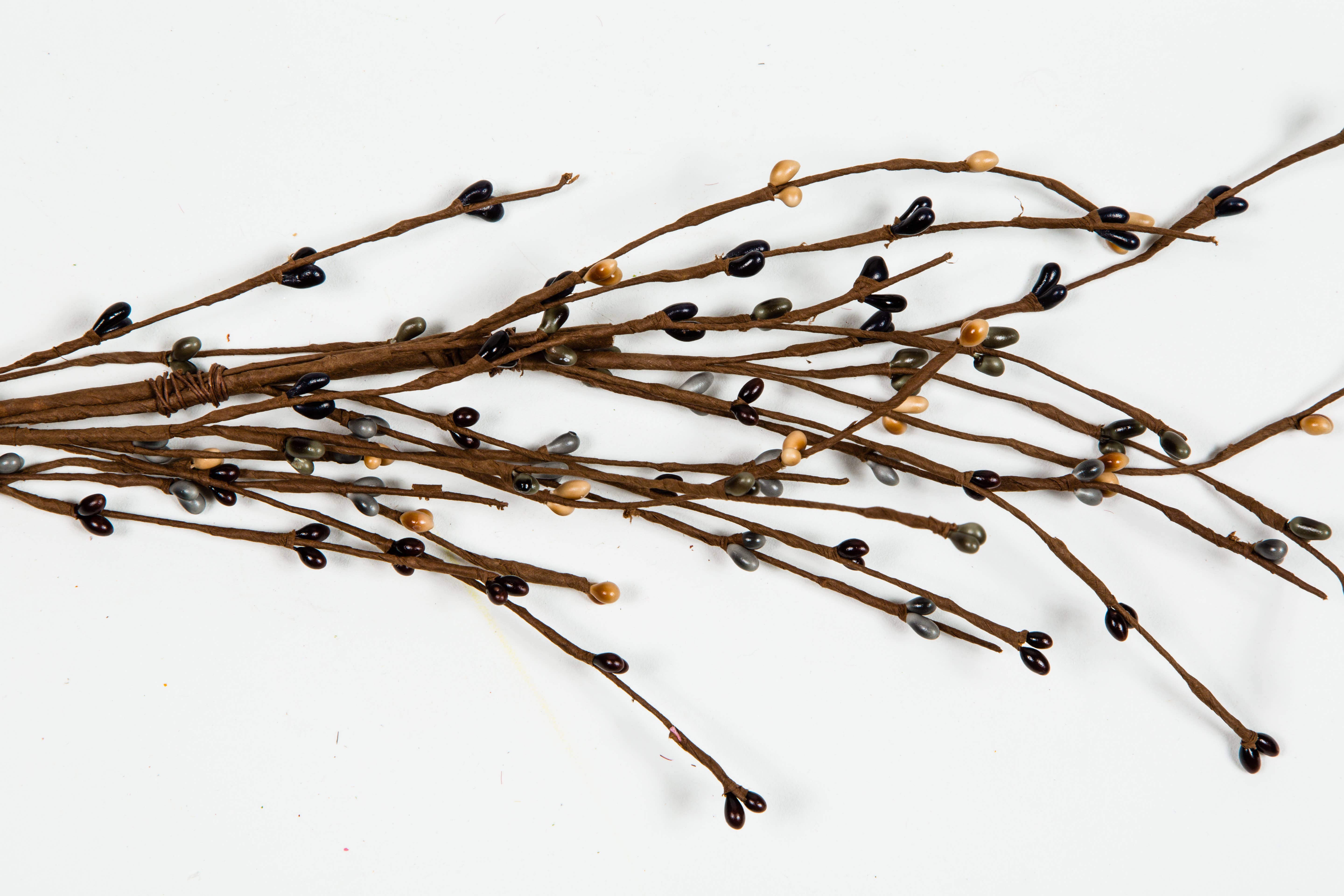 KMI International Corp. - Wholesale Bunting/Garland - Rice Berry Garland, 55In, Hw, Black, Tan, Mix0