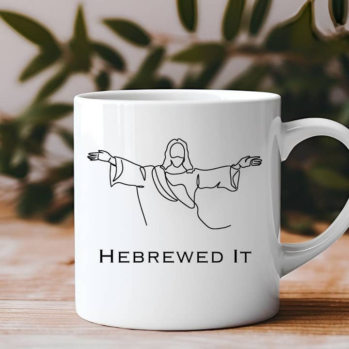 Hebrewed It Funny Pun 11 oz Coffee Mug for wholesale by Sister Ray