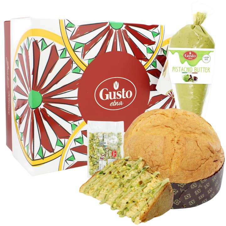 Wholesale Italian Food - Wholesale Cake - Gusto Etna, Italian Panettone with Pistachio Cream
