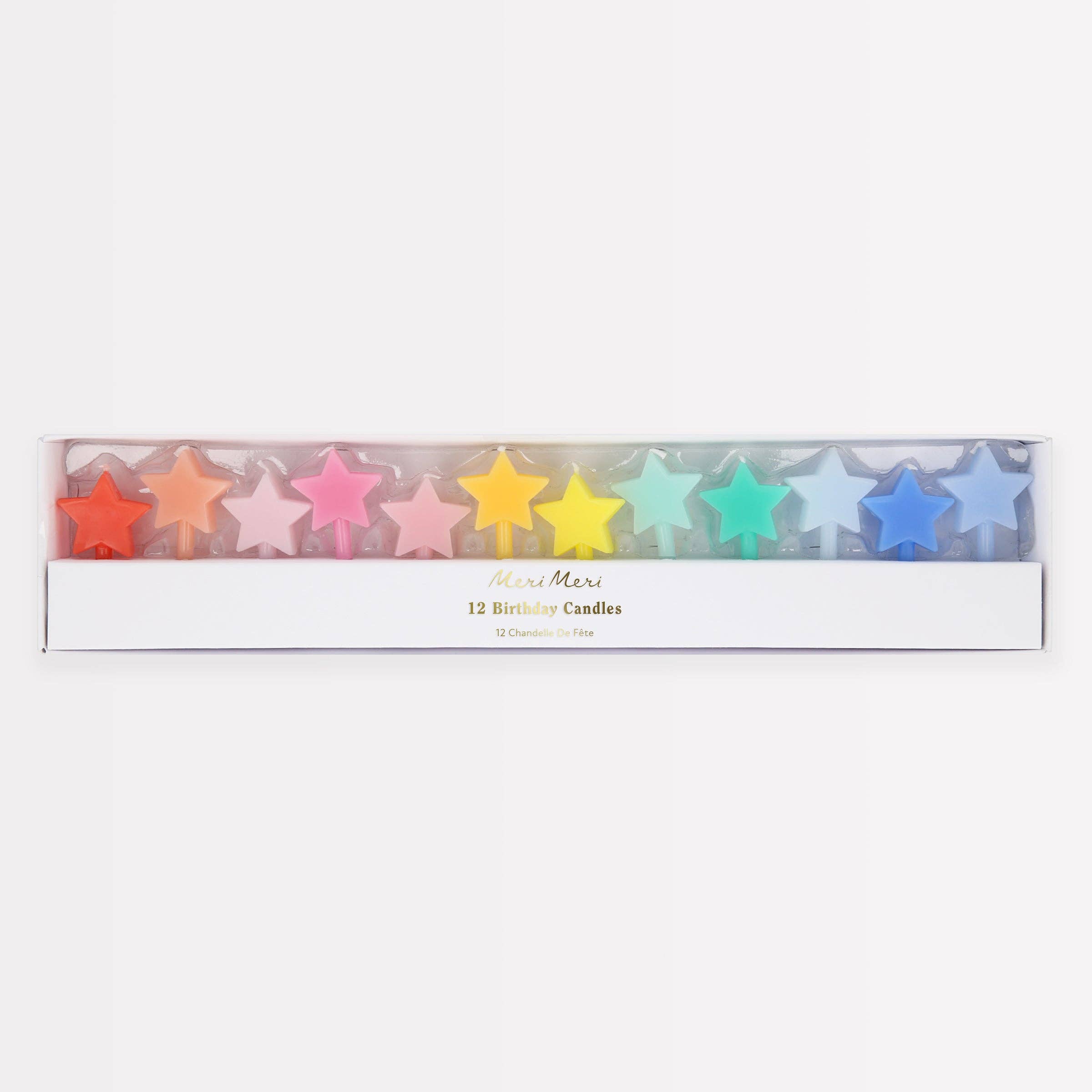 Meri Meri - Wholesale Cake Candle - Rainbow Star Candles0