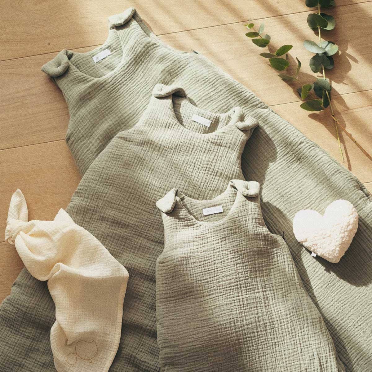 Cocoeko - Wholesale Sleepsack - Baby - Sage Green Cotton Muslin Sleeping Bag TOG 22