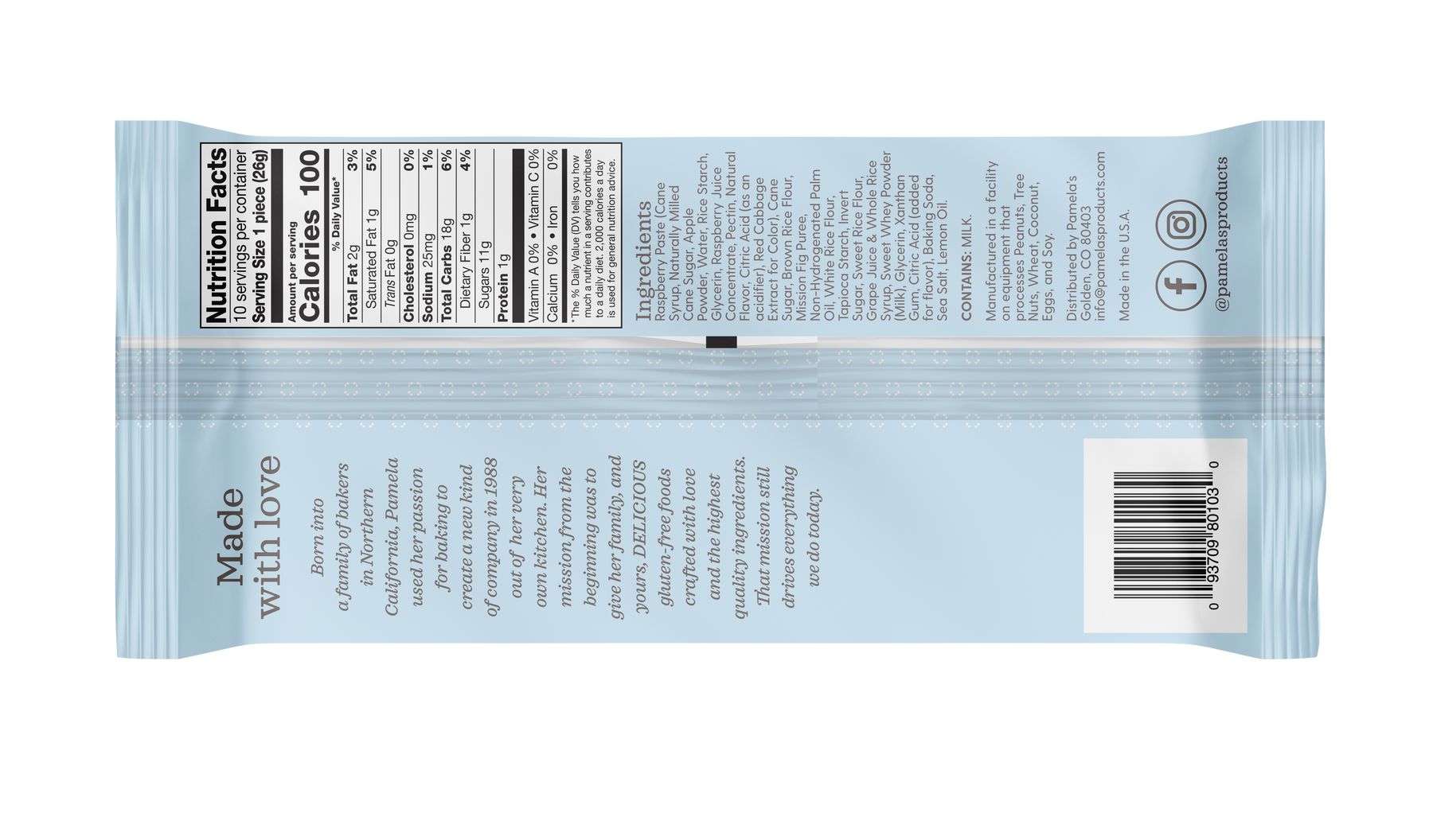 Ancient Harvest and Pamela's - Wholesale Cookie - Pamela's Raspberry & Fig Figgies & Jammies, 9 oz1