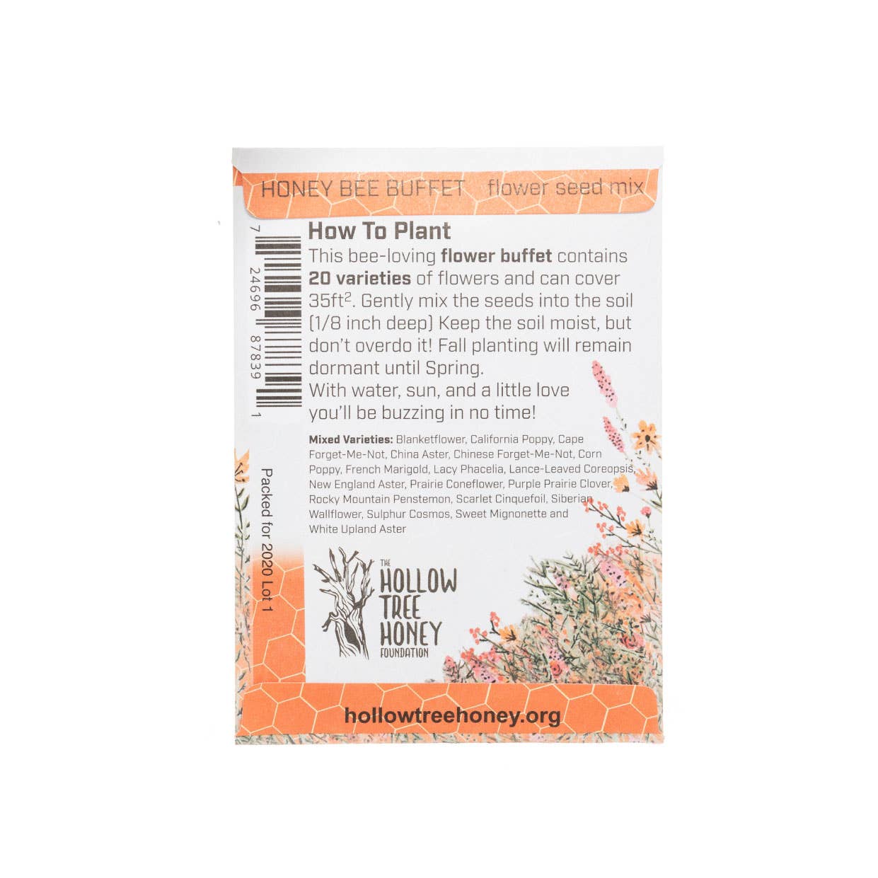 Hollow Tree Honey - Wholesale Zaadjes voor platten - Bloemzaadpakket-Honingbijenbuffet1