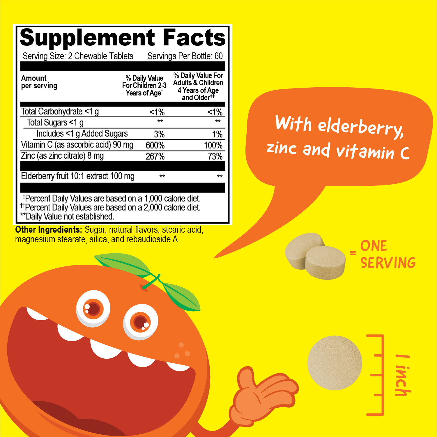 Saveur naturelle de fraises VitaWorks Kids ImmunoSupport, comprimés à croquer en vente sur Faire2