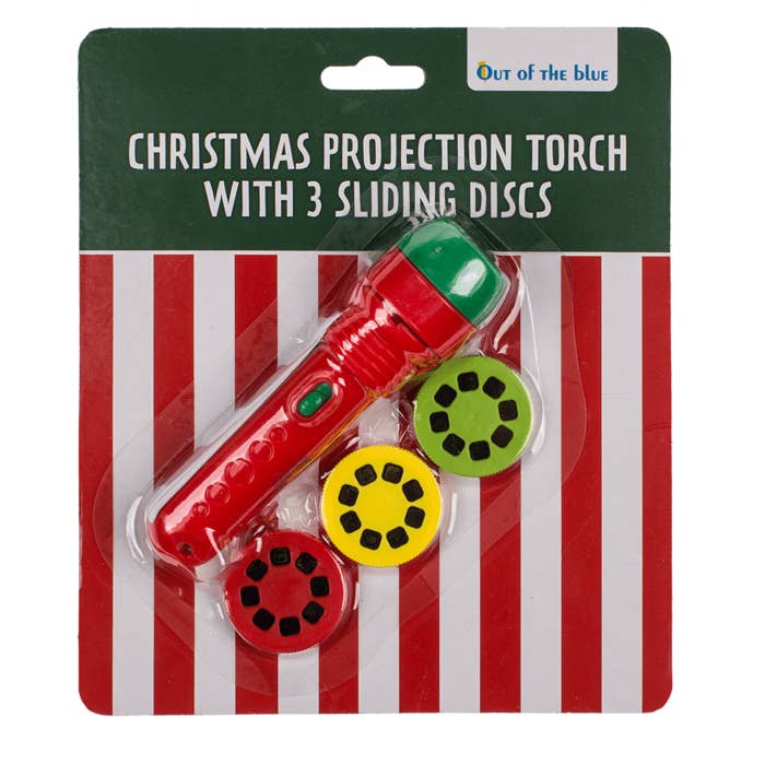 Out of the blue KG - Wholesale Classic Toy - Kids - Projection torch, Christmas, incl. 3 x AG13,1