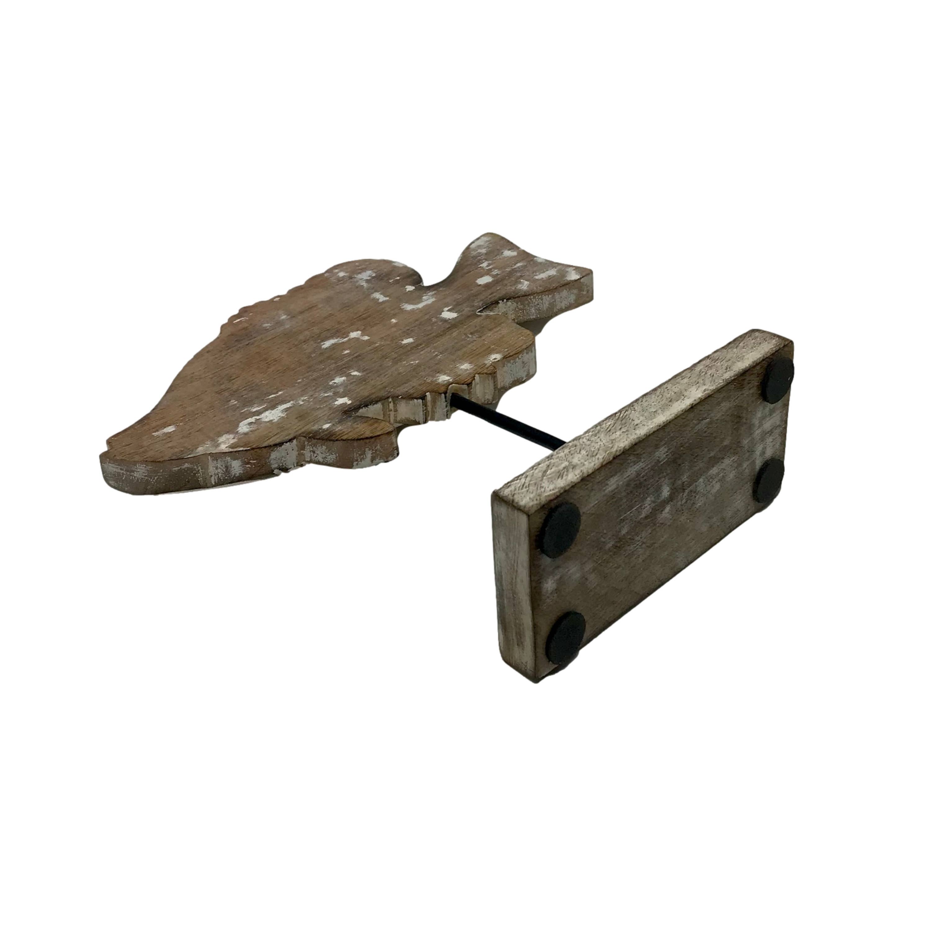 Wilco Home – Engroshandel Skulptur – „Fish Tales“ Feebie Fantail fisk udskåret træ skulptur/stativ8