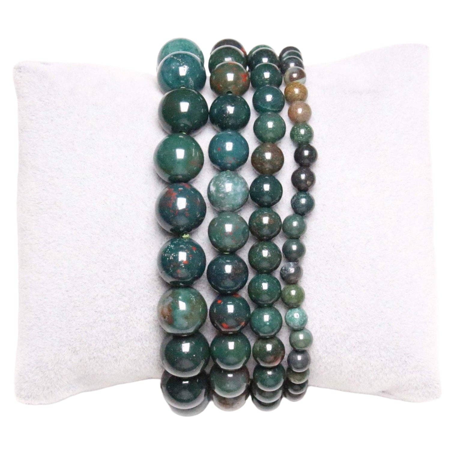 Foliesbijoux - Wholesale Beaded Bracelet - Bloodstone bracelet A0