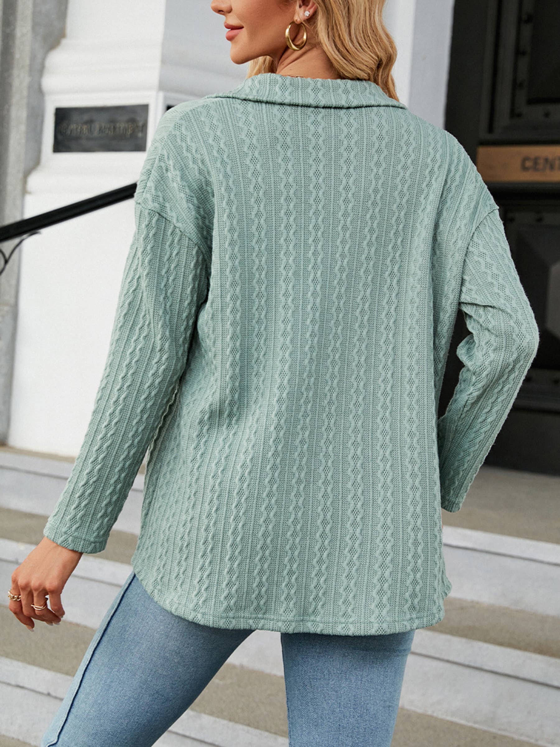 Wholesalesir - Wholesale Jacket - Women's - 3D Jacquard Single Breasted Casual Jacket5