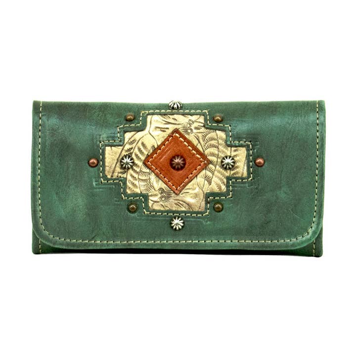 Navajo Soul Tri-Fold Wallet for wholesale by American West