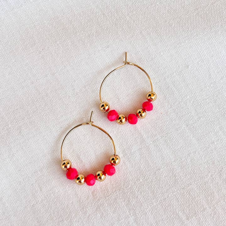 OE! - Wholesale Hoop Earrings - VIBRANT VIBES HOOPS