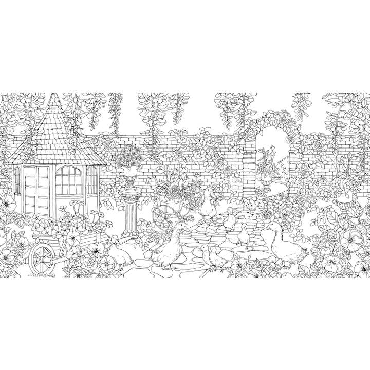 Fox Chapel Publishing - Wholesale Coloring Book - Adult - Garden of Fairytale Animals - A Curious Collection to Color
