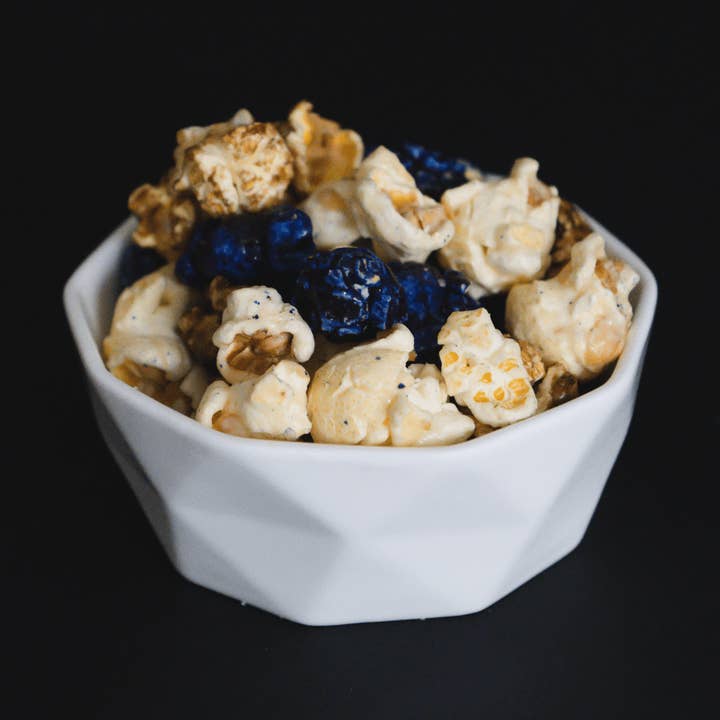 Lisa's Gourmet Popcorn - Vente Pop-corn - Maïs soufflé muffins aux bleuets5