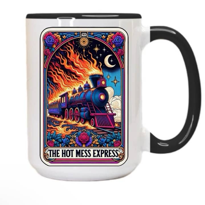Hot Mess Express Skeleton Tarot Lesekarten Kaffeetasse für den Großhandel von BellaJae Creations & Co.