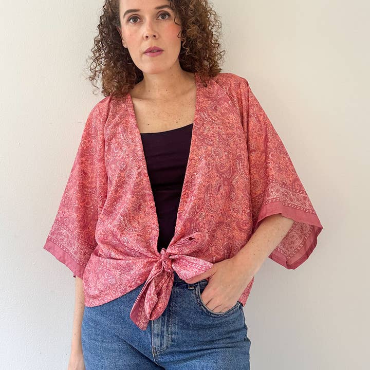 Kimono Rosa Wrap pour la vente par AMANSH