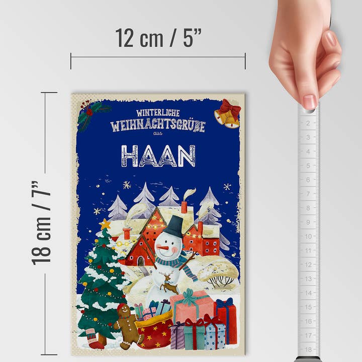 Femer - Wholesale Sign - HAAN Christmas Greetings Wooden Sign FEST 12x18cm3