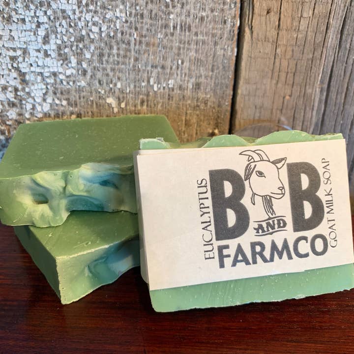 B and B Farmco - Wholesale Bar Soap - Eucalyptus Goat Milk Soap
