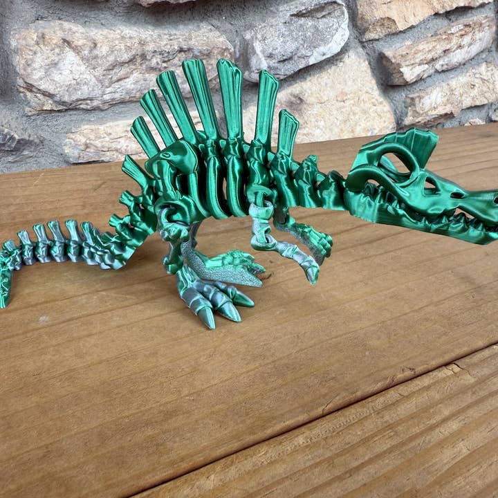 LNZ Custom Design - Wholesale Figurine Toy - Kids - 3D Flexi Skeleton Spinosaurus Dinosaur1
