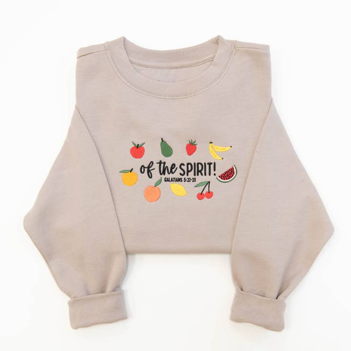 Fruit of the Spirit Embroidered Crewneck Sweatshirt for wholesale by Love in Faith
