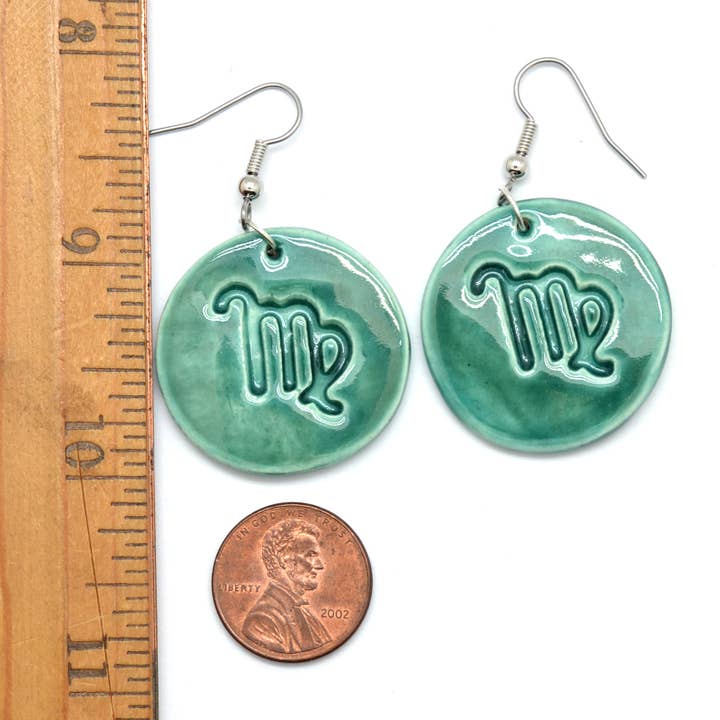 Dunitz & Company - Wholesale Dangle Earrings - Zodiac Ceramic Disc Earrings5