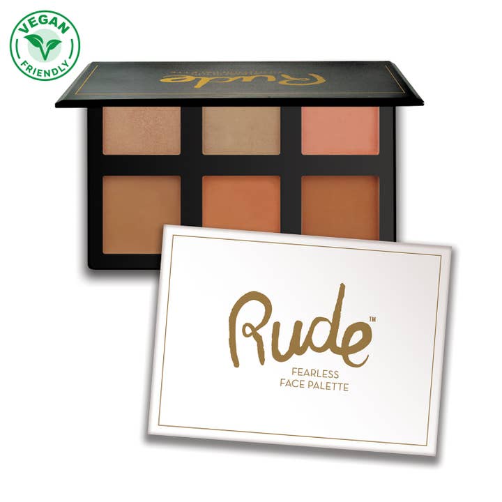 Fearless Face Palette for wholesale by Rude Cosmetics