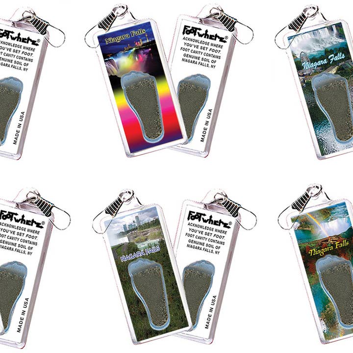 Pendentif souvenir FootWhere® Niagara Falls pour fermeture éclair. 72 pièces / 6 styles assortis. pour la vente par FootWhere- USA Group, Inc.