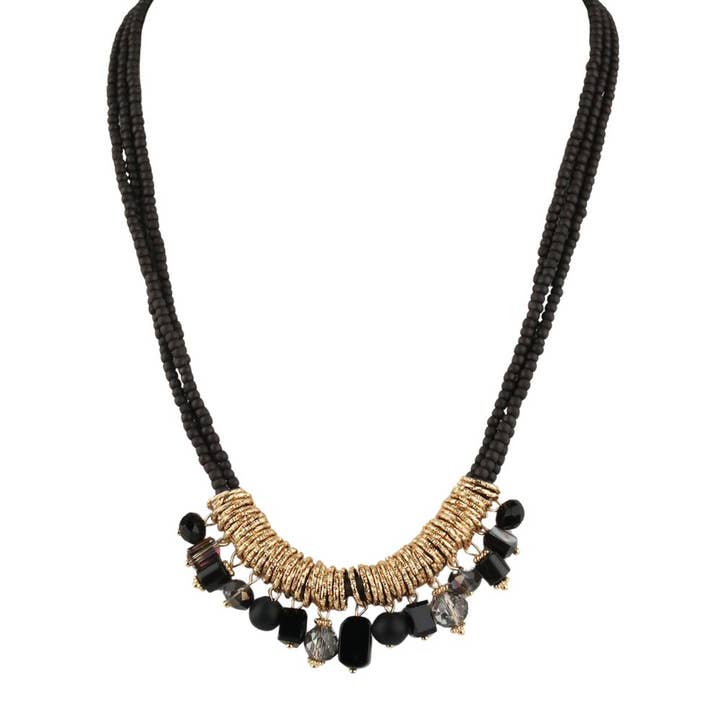 JOIA ACCESSORIES - Wholesale Beaded/Pearl Necklace - BEADED NECKLACE, NE 8264 JM