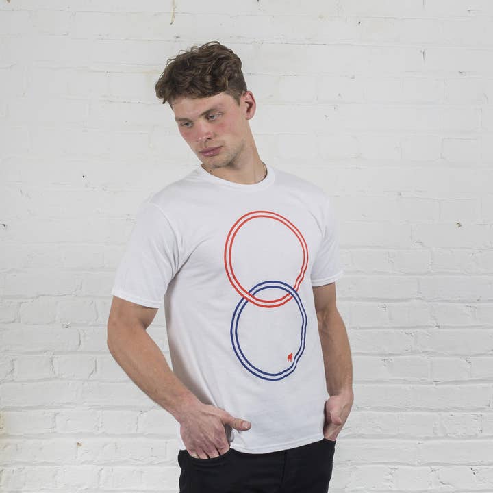 Plain Bear - Wholesale Screen Printed T-Shirt - Unisex - Rings Screen Printed T-Shirt, Unisex, 100% Cotton