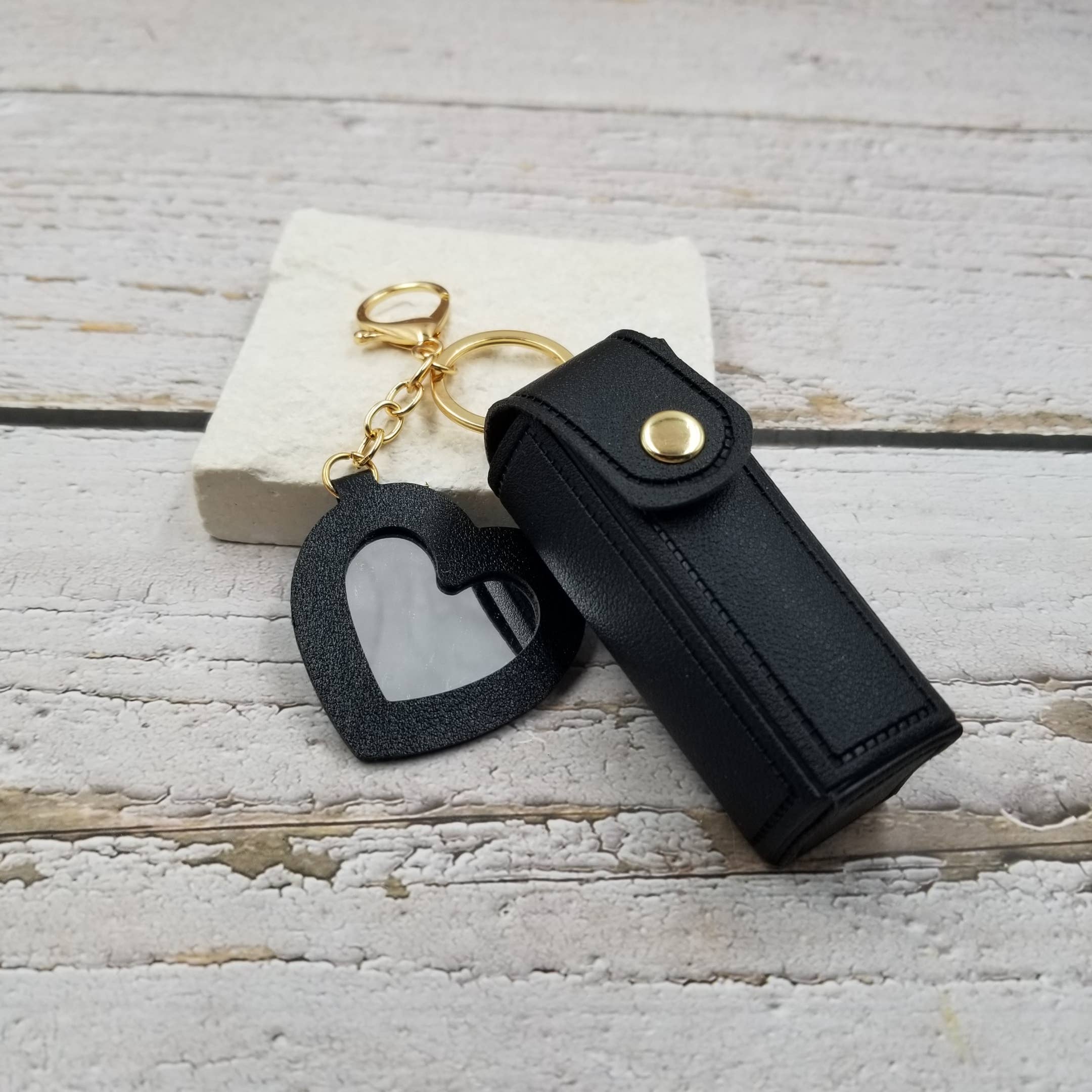 Treasure Wholesale - Wholesale Wallet – Women's - Portable Storage Lipstick Bag With Makeup Mirror1