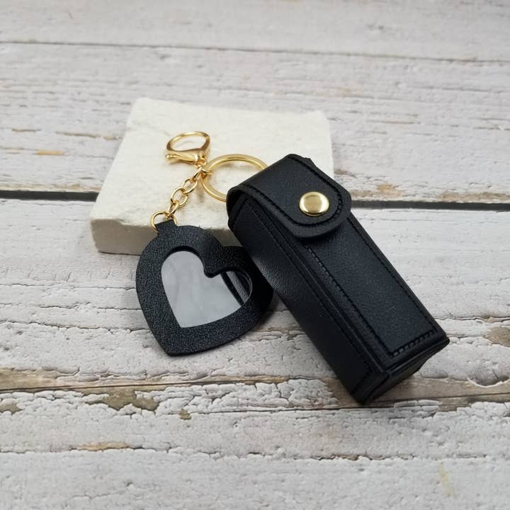 Treasure Wholesale - Wholesale Wallet - Women's - Portable Storage Lipstick Bag With Makeup Mirror1