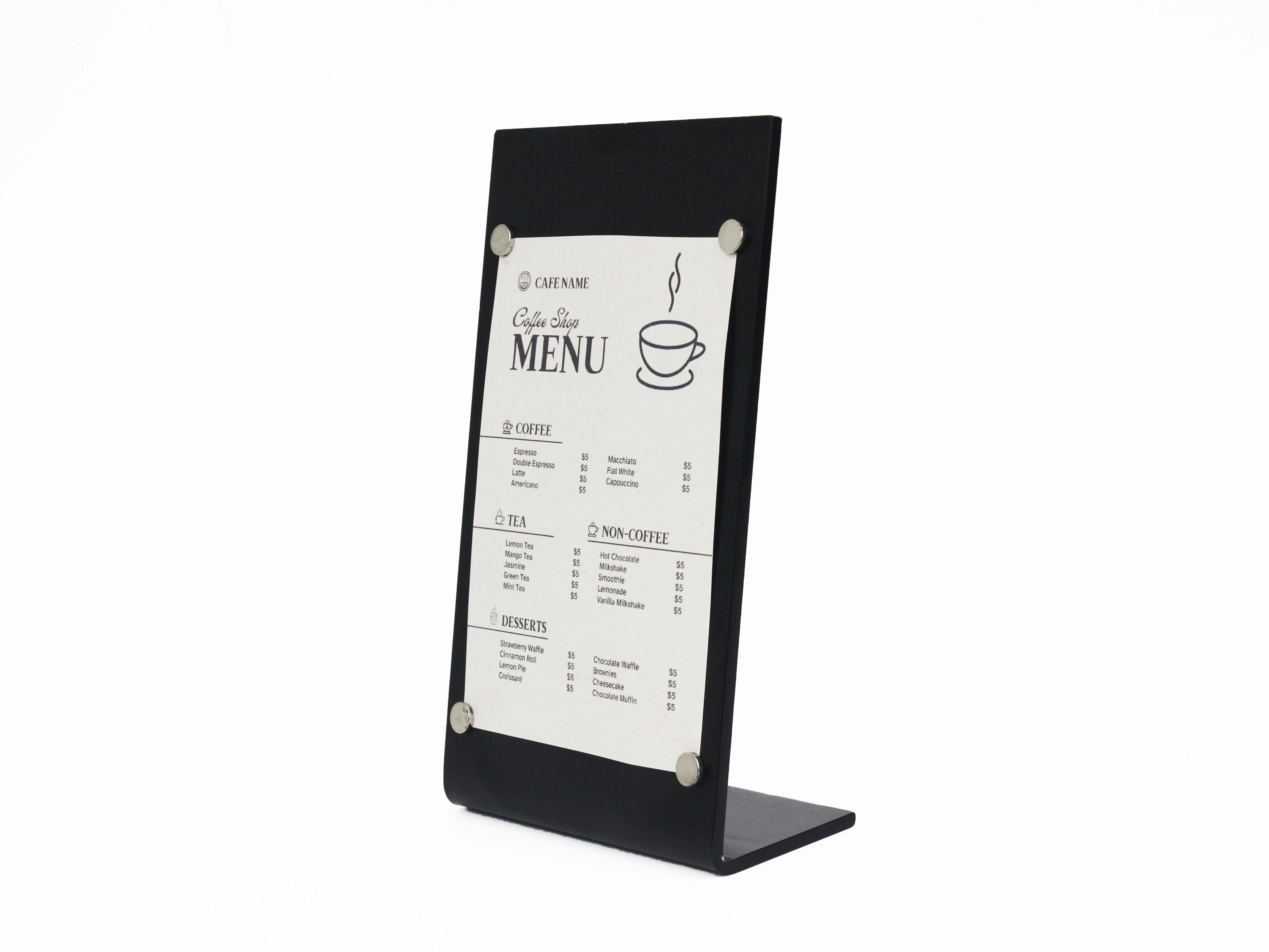 OtimSan - Wholesale Chalkboard - Tabletop Magnetic Menu Board - Set of 64