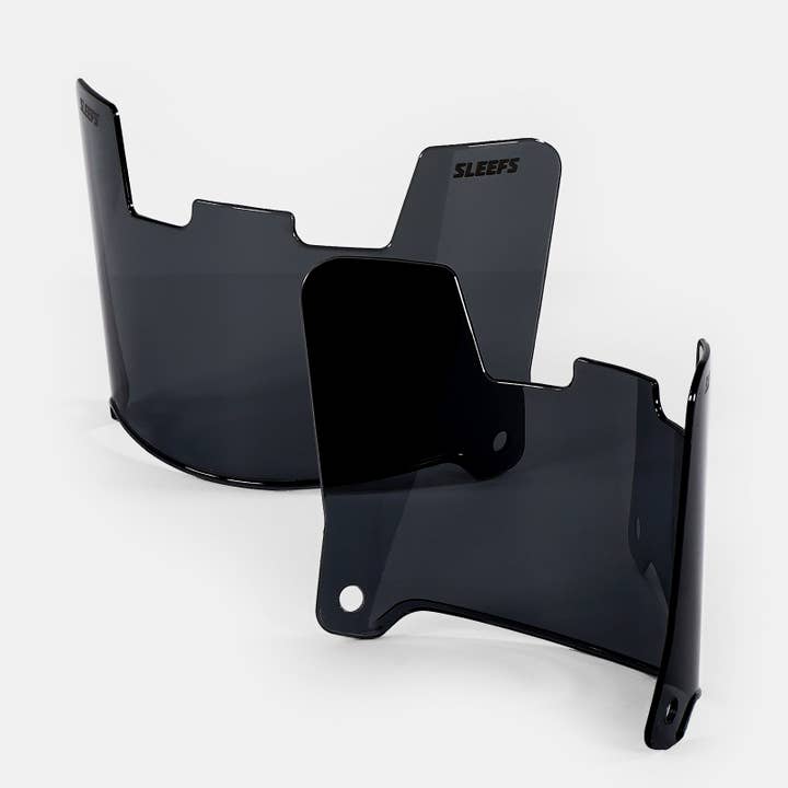 Viseira de capacete preto básico com protetor ocular colorido por atacado de Sleefs