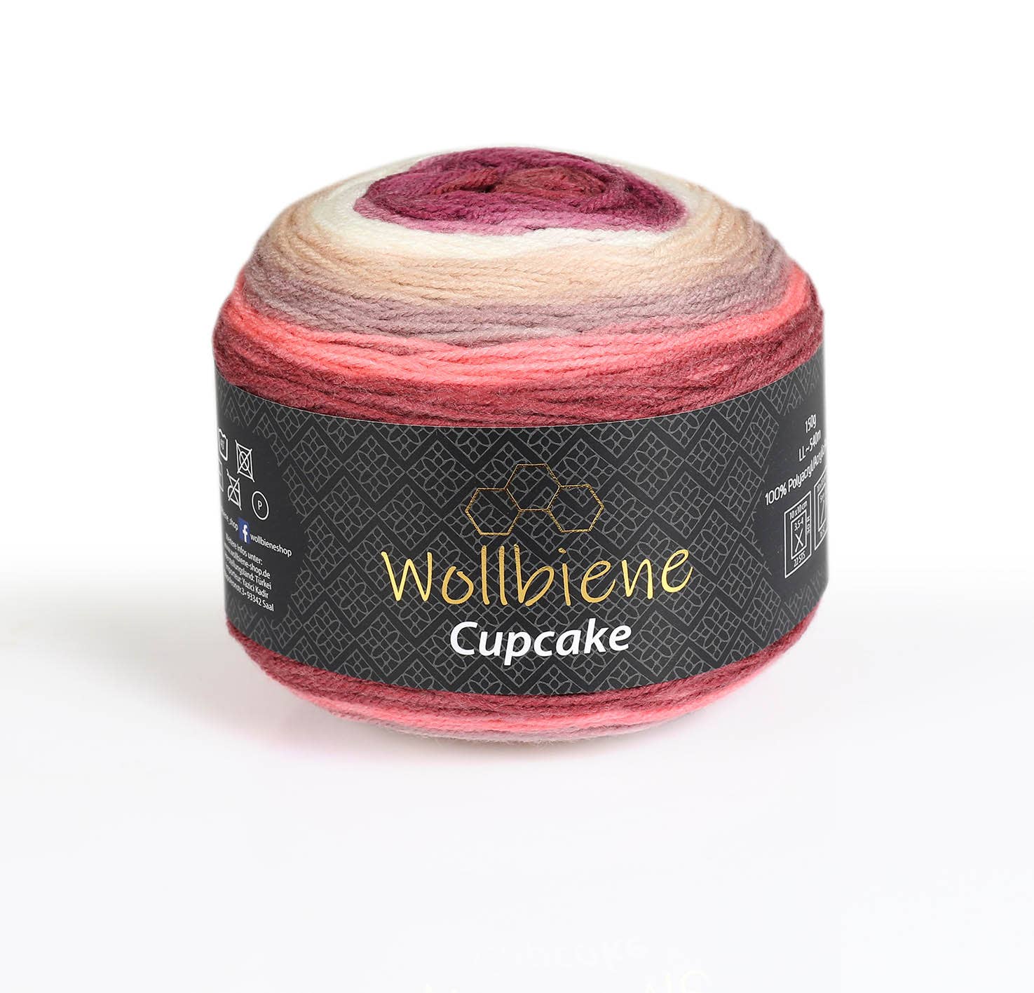 Wollbiene - Venta al por mayor Hilos - lana de lana para tejer cupcake de abeja degradado 150g8