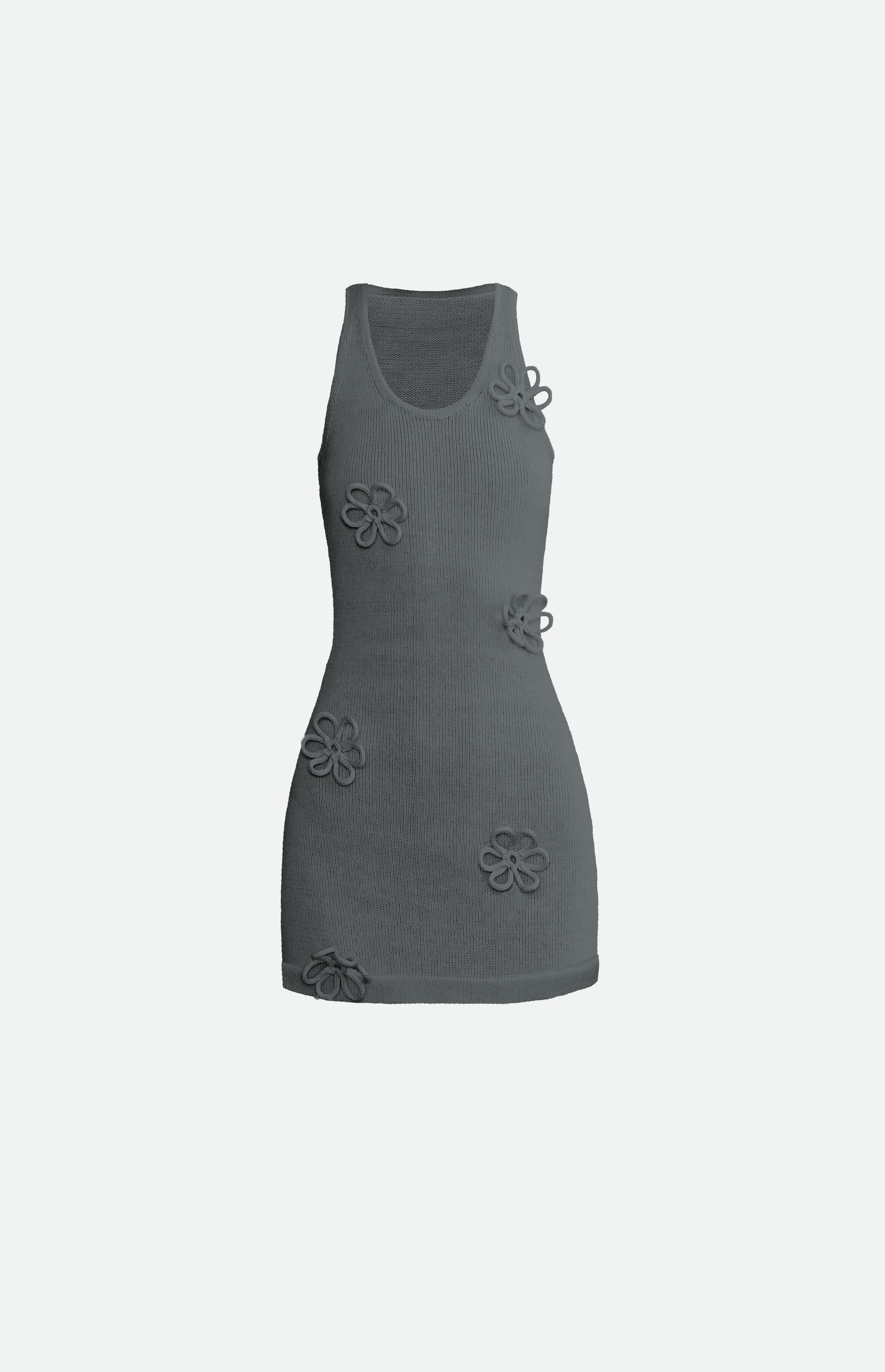 Studio Selles - Wholesale Dress - Women's - Flower mini scoop neck dress12