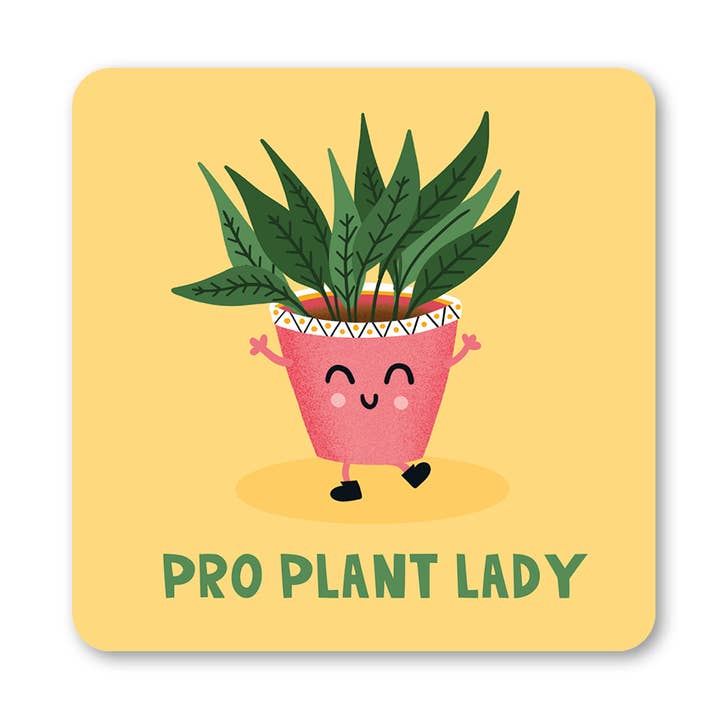 Plant Lady Coaster for wholesale by Lucy Maggie Designs