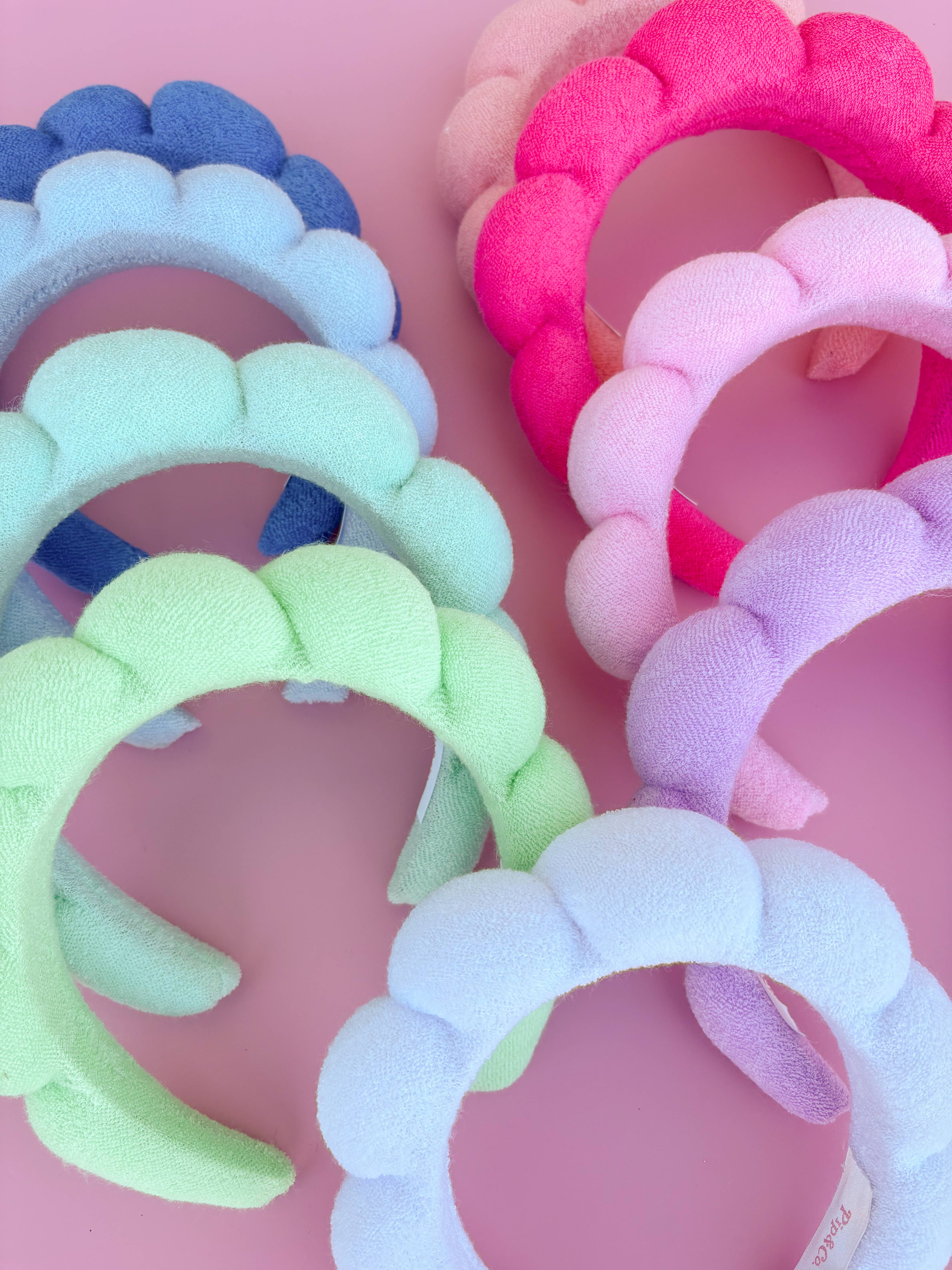 Rock Paper Scissors – wholesale Spa headband – Cloud Puff - GRWM Puffy Terrycloth Plush Spa Headband5