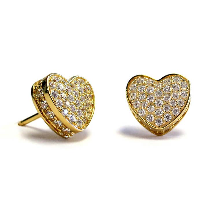 Tippen Sie auf „Meine Herz-Ohrringe“ - Klicken Sie für Farbo für den Großhandel von Liza Schwartz Jewelry