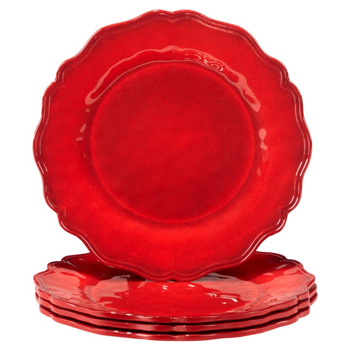Certified International - Wholesale Dinner Plate - Isabella Red Melamine Dinner Plate 11in