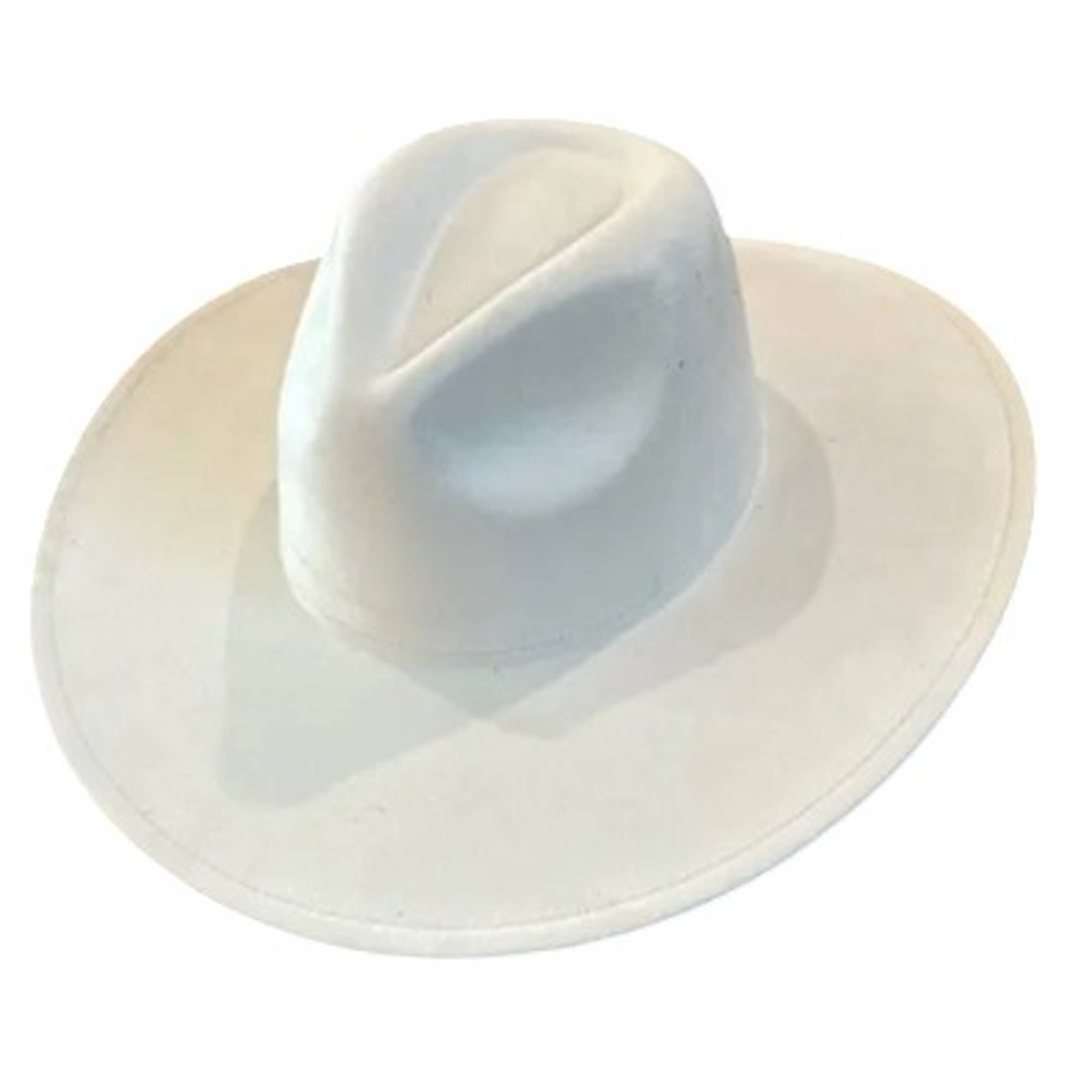 Portia Hat - Venta al por mayor Sombrero fedora - Unisex - Sombrero Panamá clásico de ante vegano con ala ancha12