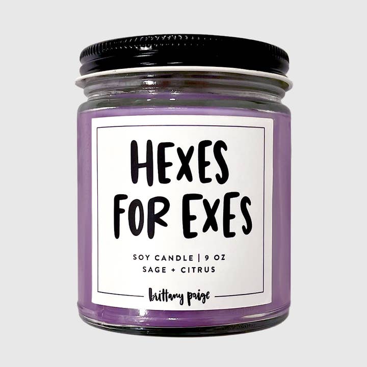 Hexes for Exes Candle for wholesale by Brittany Paige