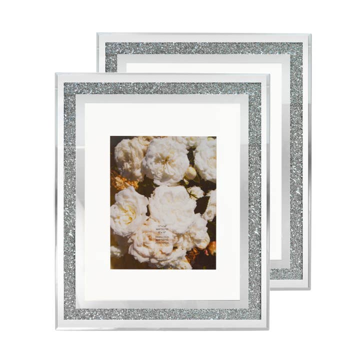 Concepts LuxeTwinkle Set of 2 Crystal Wall Frames for wholesale by Concepts In Time