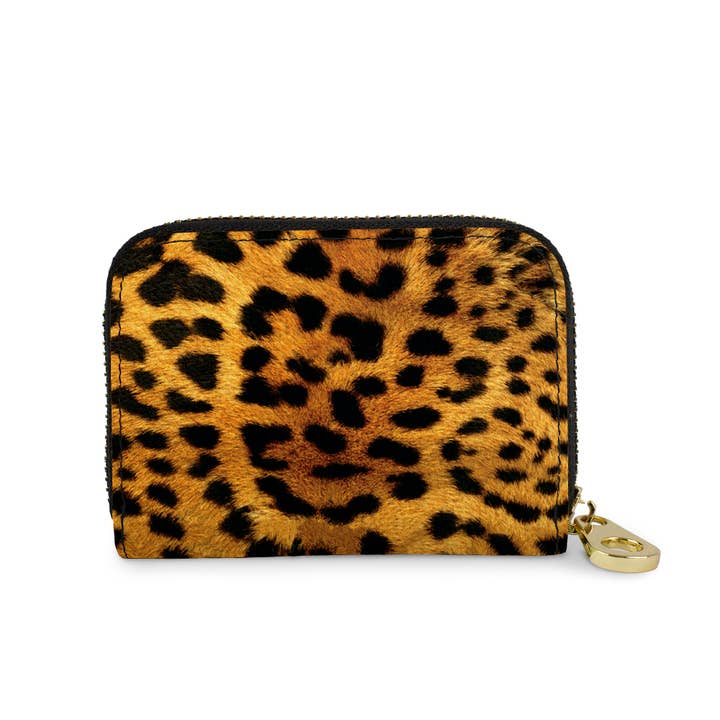 Leopard Print Zipper Wallet for wholesale by Monarque