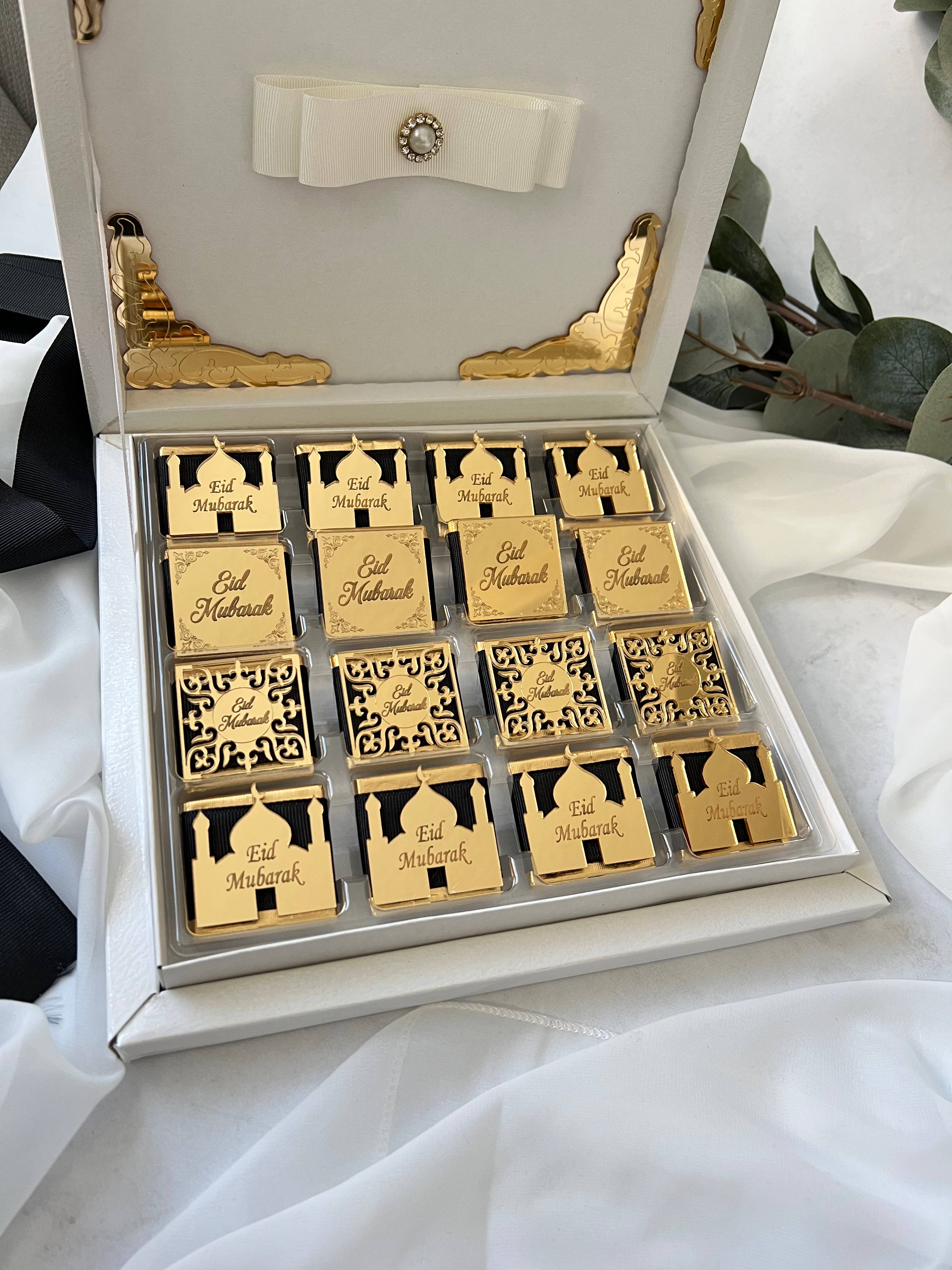 Uniq Favors - Wholesale Chocolate Box - Eid Mubarek Chocolate Box, Ramadan Kareem Favors9