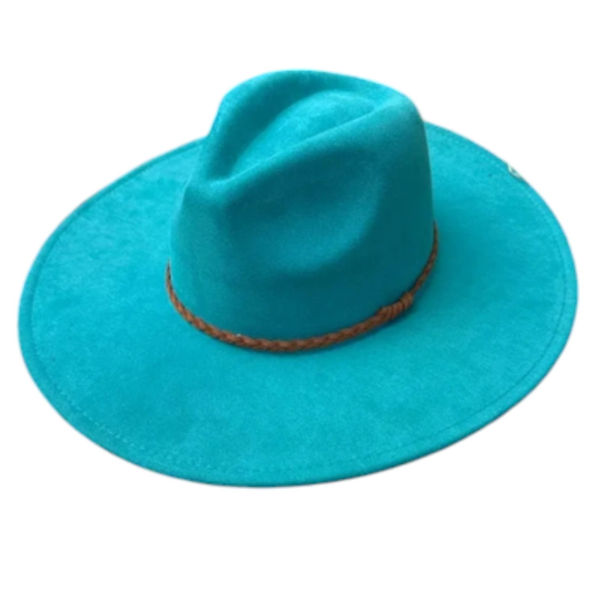 Portia Hat – wholesale Fedora - Unisex – Wide Brim Vegan Suede Hat – Classic & Stylish 15